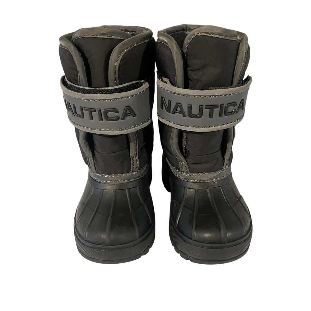 Nautica Albermarle 2 Toddler Sz 6 Black and Grey Winter Boots